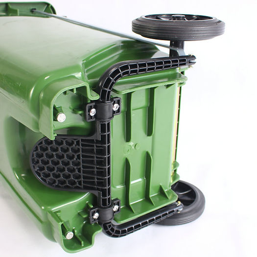 120 liters wheelie waste bins with pedal